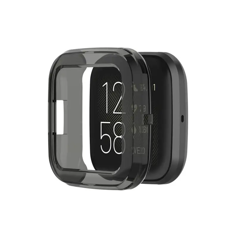 Ультратонкий Мягкий защитный чехол из ТПУ Для Fitbit Versa 2 Band прозрачный для смарт