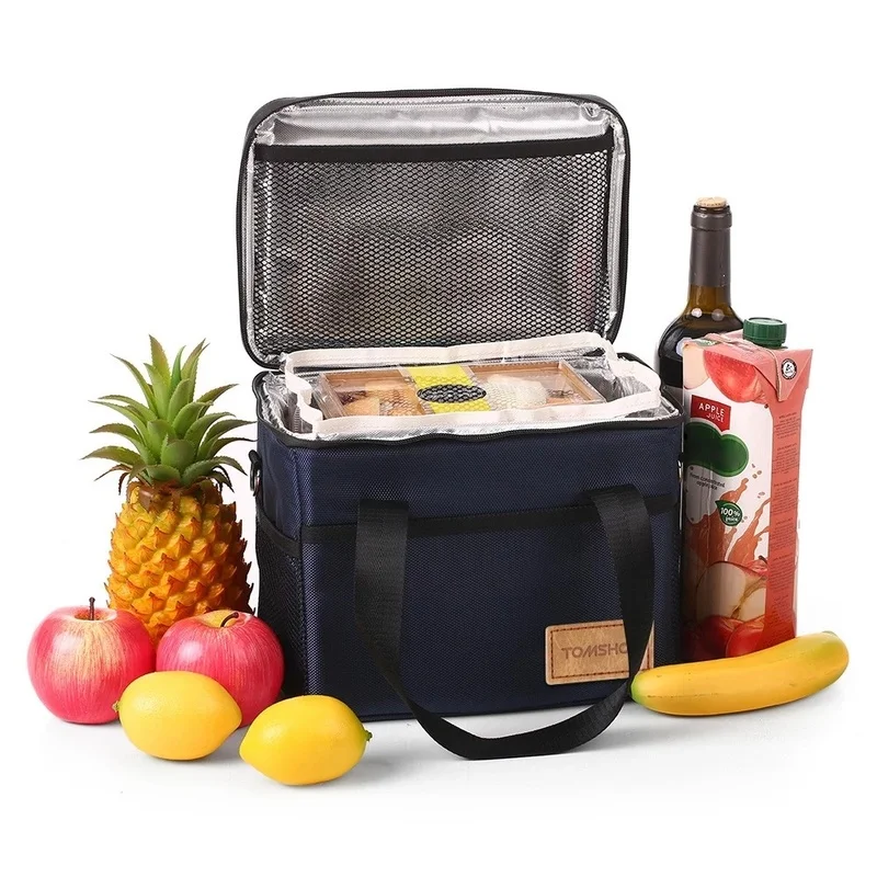 Вместительная изолированная сумка для ланча объемом 10 л многоразовая складная