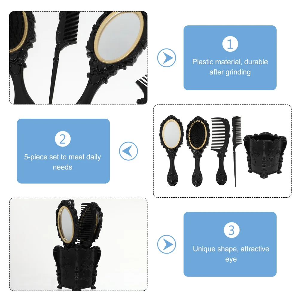 

5pcs Hair Brush Hair Comb Air Bag Comb Detangling Brush with Hair Brush Holder