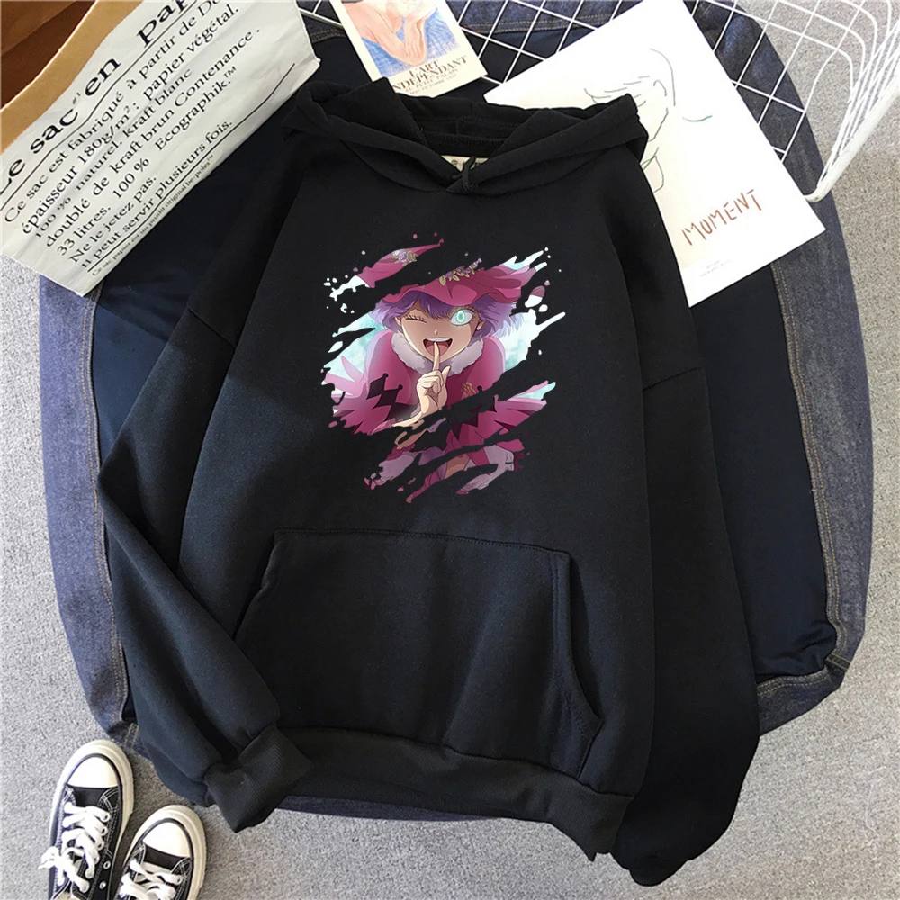 

Anime Black Clover Printing Hoody Men Fashion Street Pullover Hoodies O-Neck Sweatshirts Hip Hop Fleece Pocket Clothing Men's