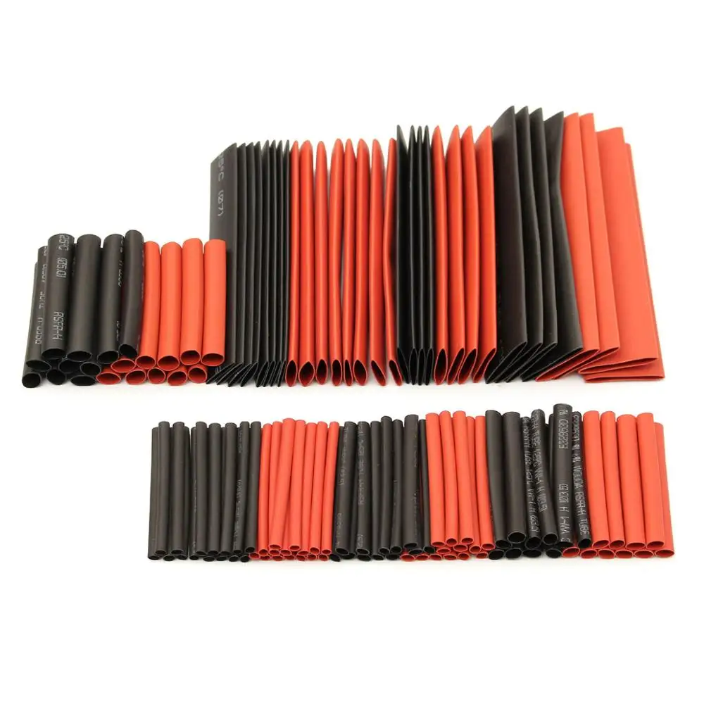 

127Pcs Halogen-Free 2:1 Heat Shrink Tubing Wire Cable Sleeving Wrap Wire Kit
