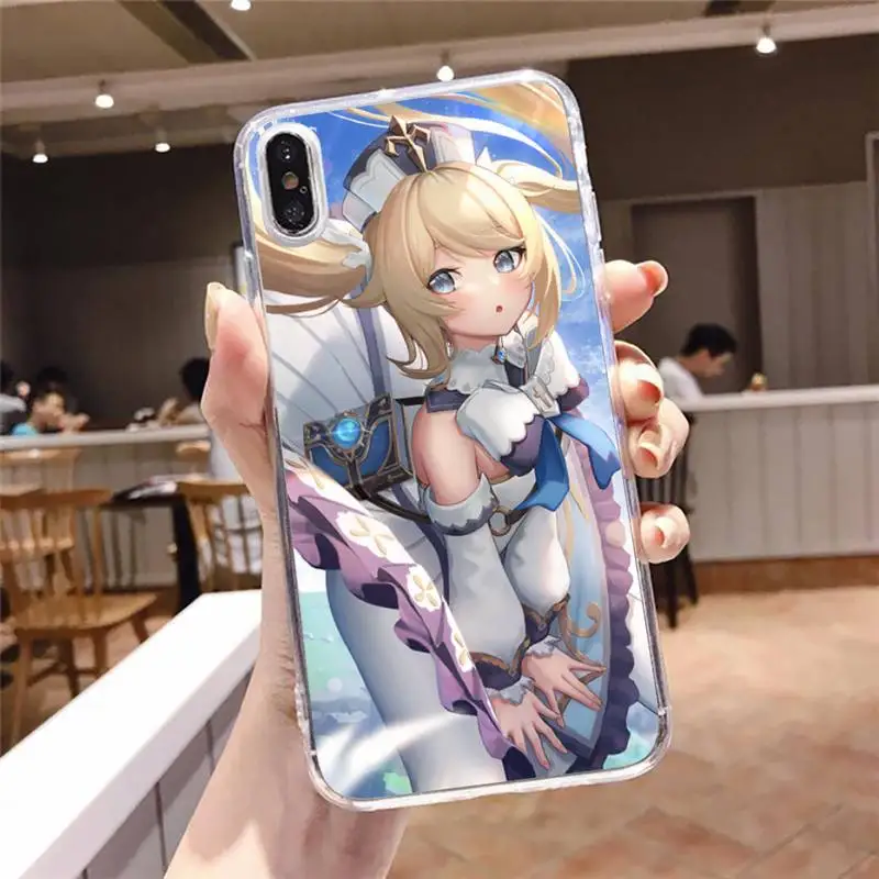 

Genshin Impact Hard Phone Case Transparent soft For iphone 5 5s 5c se 6 6s 7 8 11 12 plus mini x xs xr pro max