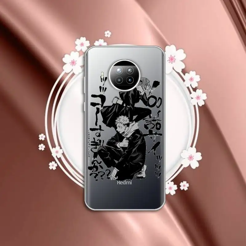 

Jujutsu Kaisen Satoru Gojo anime Phone Case Transparent for Xiaomi mi Redmi note 10 t 8 9 pro lite 11 Samsung S 8 9 10 20