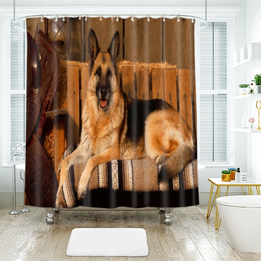 Шторы для душа с 3d рисунком водонепроницаемые плотные занавески ванной комнаты