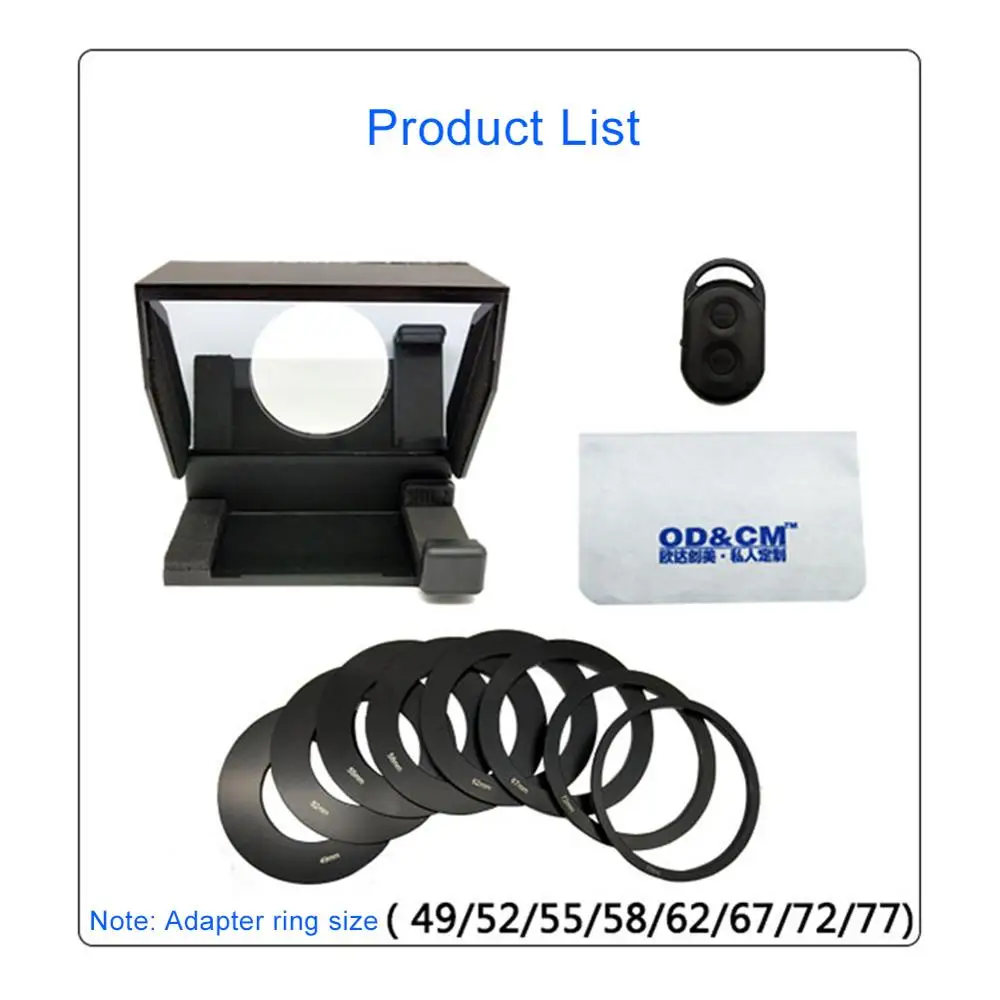 Мини Teleprompter смартфон Prompter для камеры DSLR домашняя съемка Интервью Портативный