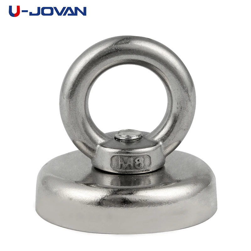 

U-JOVAN Diameter of 48mm Fishing Ring Neodymium Magnets Deep-sea for Super Strong Magnet Circular