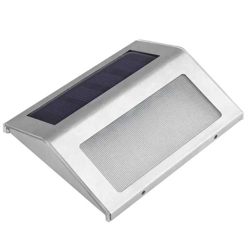 1-4 шт. 3LED Солнечная настенная лампа для улицы, водонепроницаемая солнечная энергия, садовый забор, светильник для двора, дорожка, забор, настенный светильник, садовый светильник