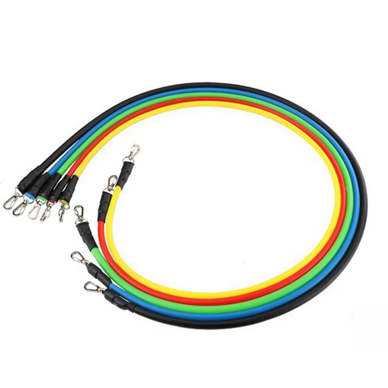 11 шт./компл. Эспандер для фитнеса тренировок Эспандеры латексные трубки педаль