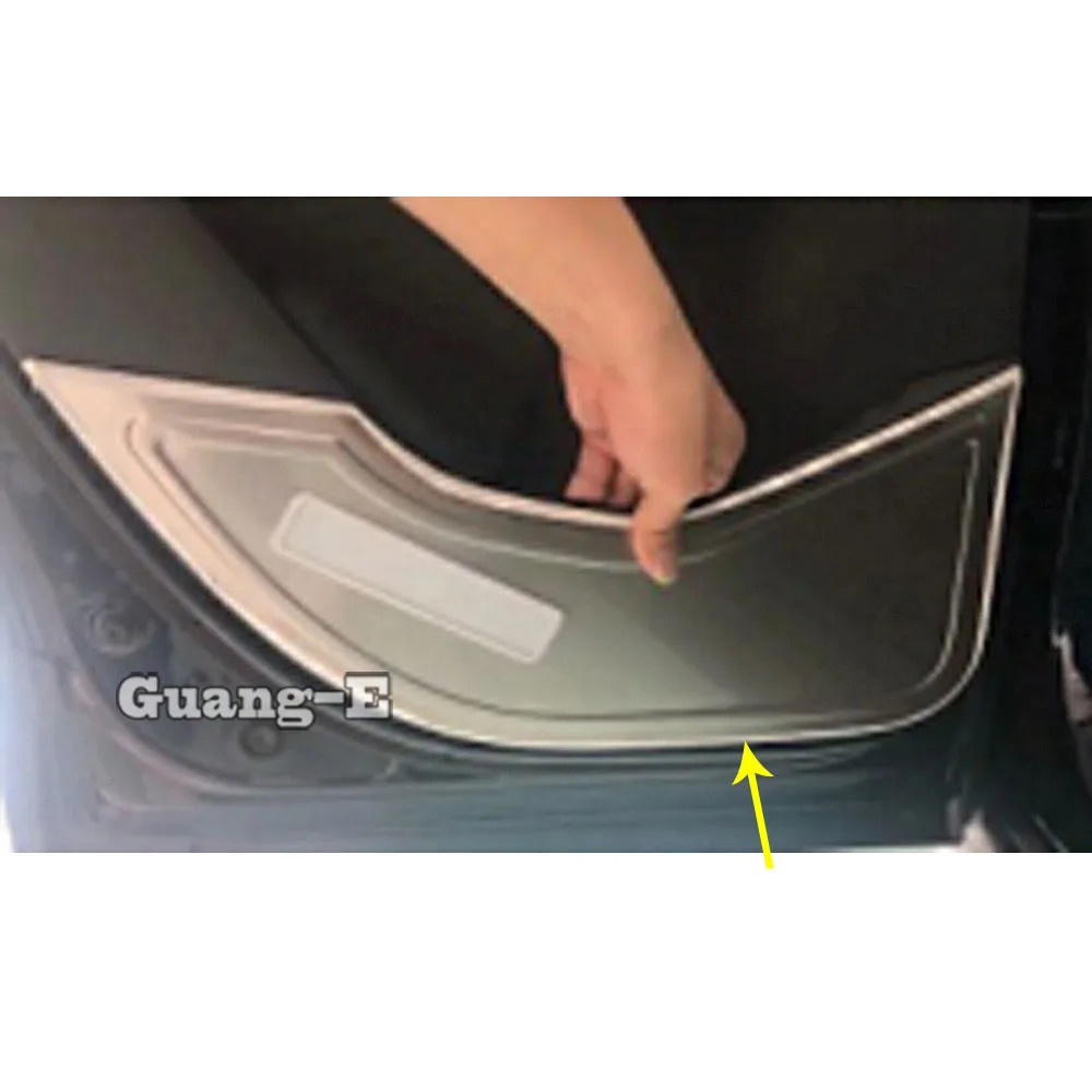 

For Mazda CX-30 CX30 2020 2021 Car Styling Inner Door Protective Cover Anti-Kick Board Sticker Trim Decoration Garnish 4pcs