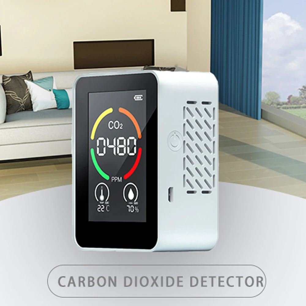 

Household Co2 Detector Air Analyzer Infrared Dectction Air Quality Detector Digital C02 Tester Meter LCD Display with Backlight
