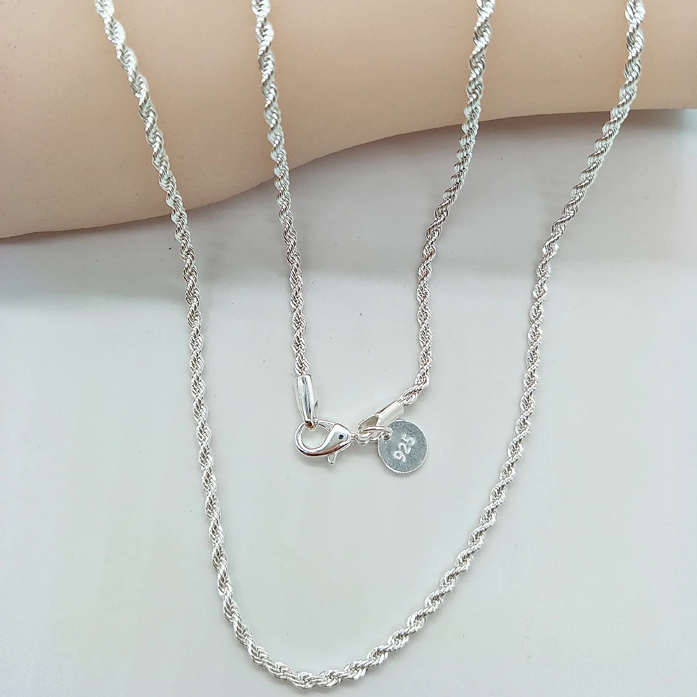 Оптовая продажа супер блестящее ювелирное ожерелье модное 2 мм 16-30 дюймов для