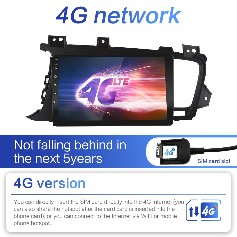 Автомагнитола 8G + 128GROM DSP 2 din Android 10 0 4G NET мультимедийный видеоплеер для KIA Optima (TF) K5