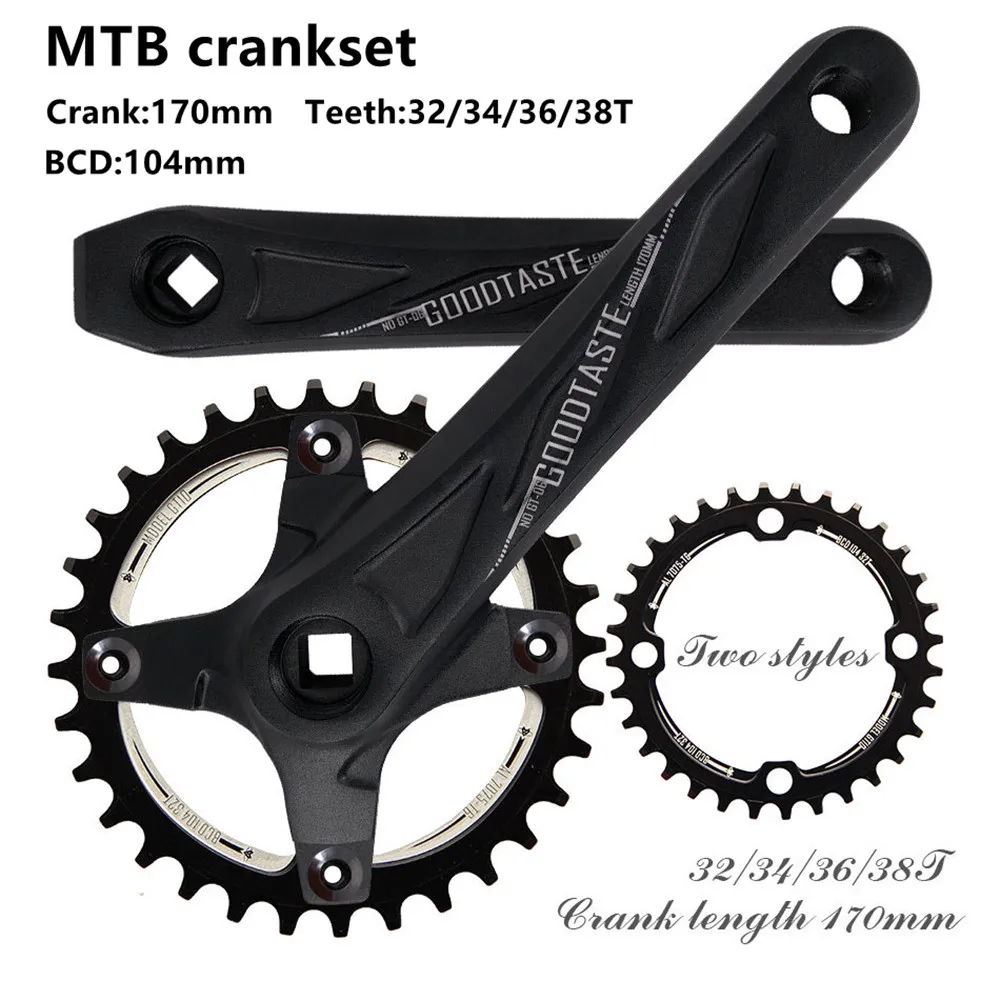 Шатуны для горного велосипеда 104 мм BCD шатуны 170 32T 34T 36T 38T детали | Спорт и