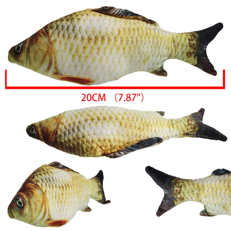 

3D Carp Fish Cushion Pillow Animal Plush Toy Children Gift Home Decor 20cm/7in