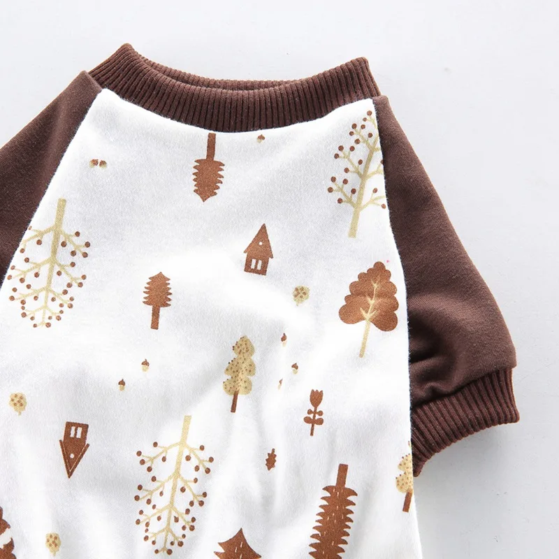 Полосатые пижамы для собак спортивный костюм домашних животных одежда пар