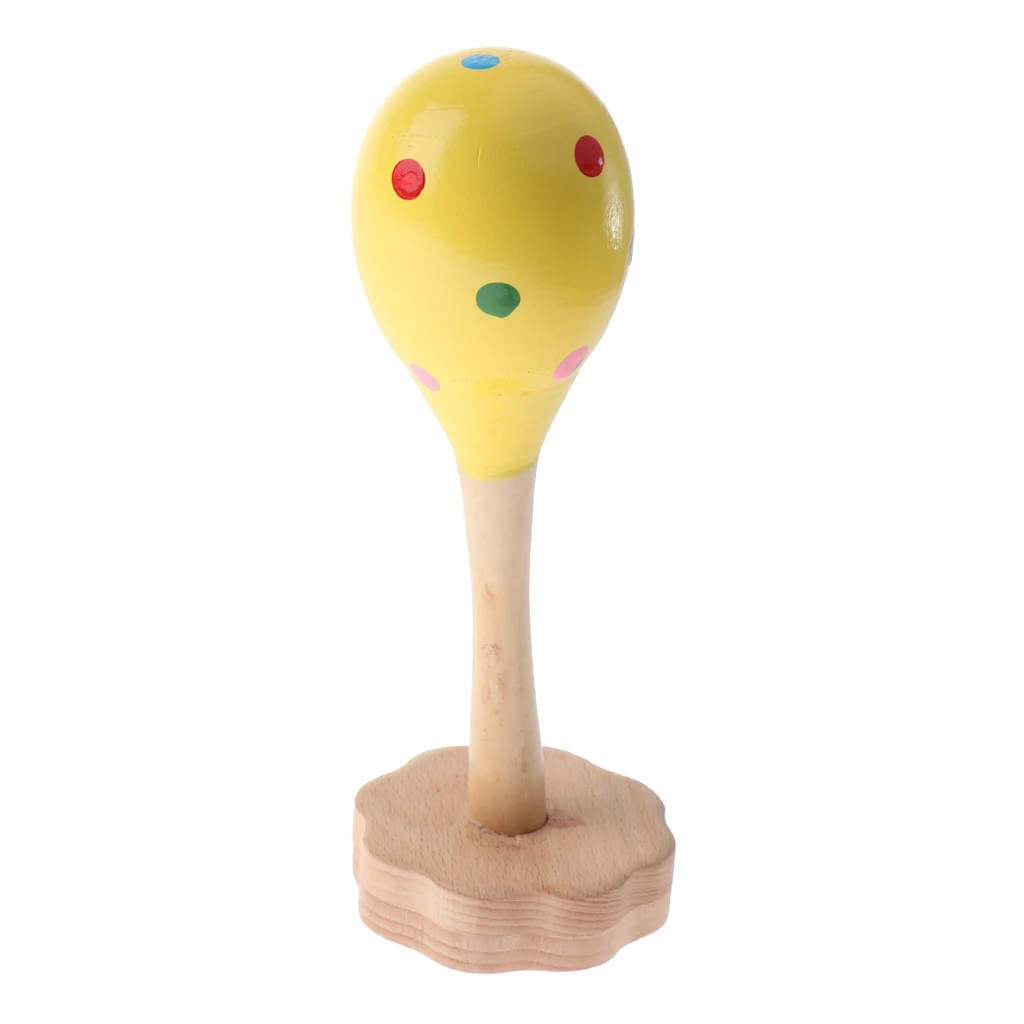 

Maraca Base Rattle Shaker Percussion Instrument Gift for Toddler/Kids Gift
