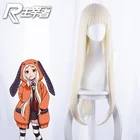 Парик для косплея Kakegurui Yumeko Jabami, длинные черные прямые термостойкие синтетические волосы для Хэллоуина