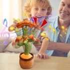 Танцующий кактус, Электронная плюшевая игрушка, мягкая плюшевая кукла, младенцы, кактус, который может петь и танцевать, Интерактивная младшая игрушка Старка для детей