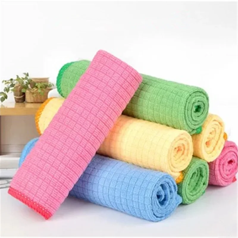 

4pcs / pack of ultra-fine fiber rags, absorbent cleaning cloth, oil-free dishwashing towel, kitchen dishwashing cloth