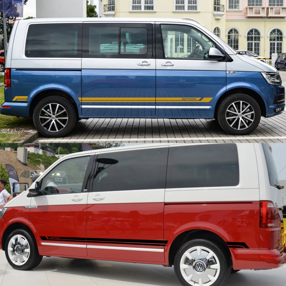 Наклейки на боковую дверь автомобиля для Volkswagen Multivan T5 T6 автомобильная виниловая