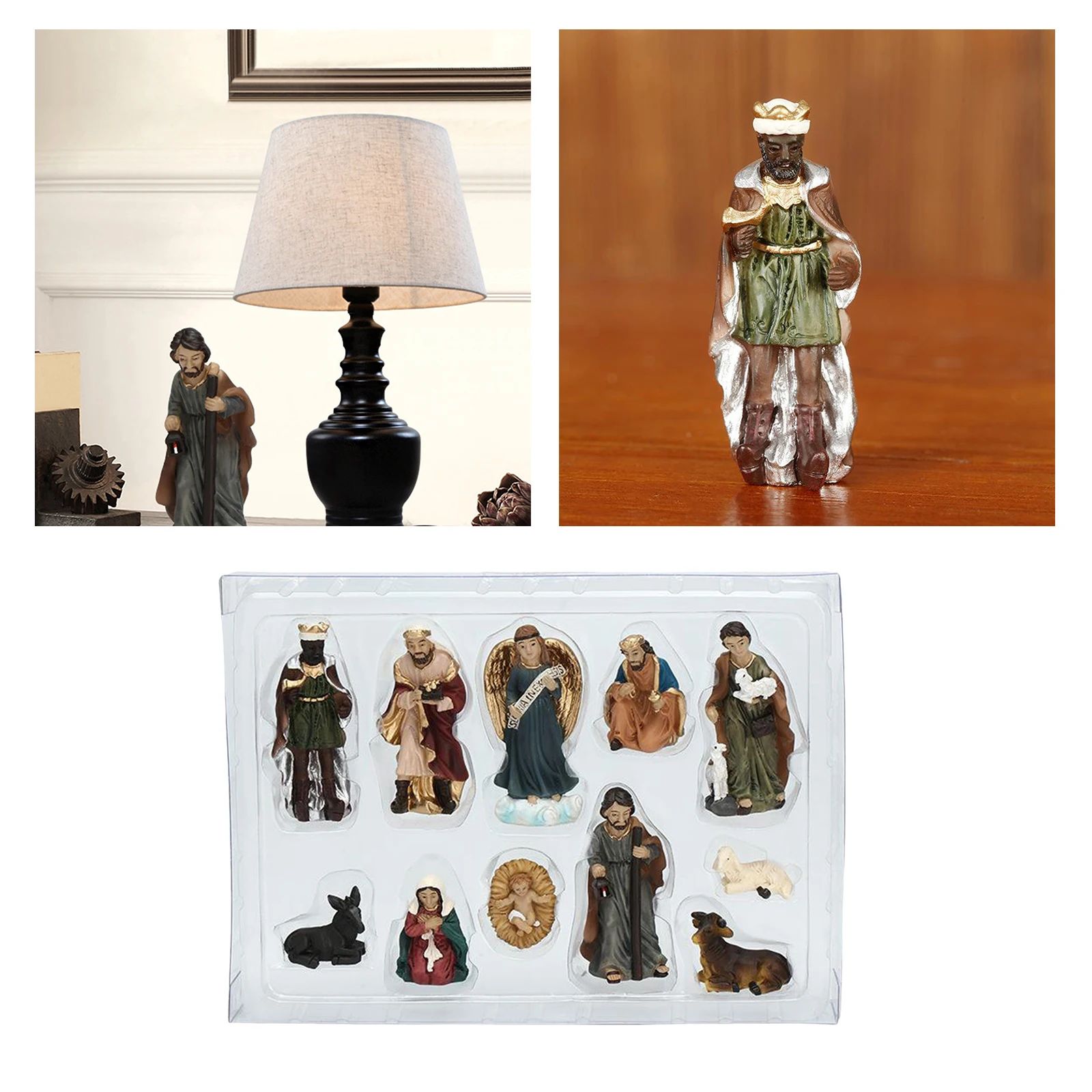 

Nativity Figurines Set - Nativity Sets for Christmas Indoor - Manger Scene Christmas Decorations - Christmas