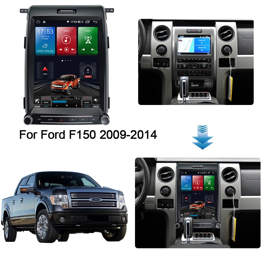 Verkaufen COHO Für Ford F150 2009-2014 Android 10,0 Octa Core 6 + 128G Gps Autoradio Auto Multimedia-Player Lüfter