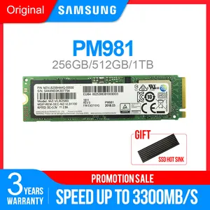 SAMSUNG SSD M.2 PM981 256 ГБ 512 1 ТБ PM961128GB твердотельного жесткого диска NVMe PCIe 3,0x4 NVMe 1,3 ноутбук внутренний disco duro TLC