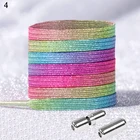 Эластичные шнурки с цветочным принтом, без завязывания