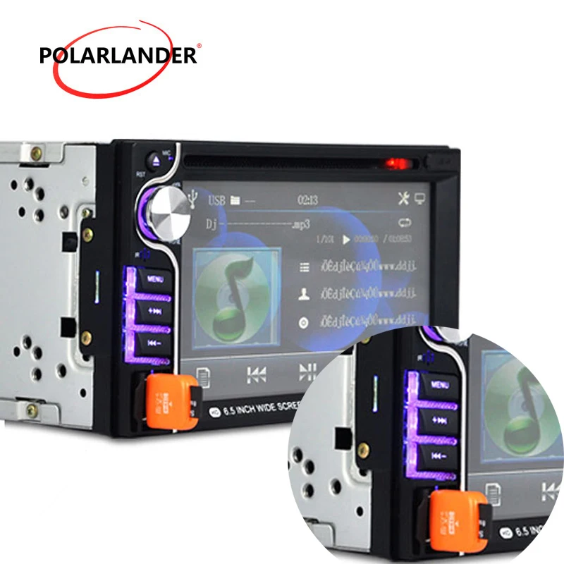 

Автомагнитола с камерой заднего вида, Авторадио с сенсорным экраном 6,5 дюйма, HD Bluetooth, DVD, MP4 плеер, автомобильный DVD-плеер с сенсорным экраном, ...