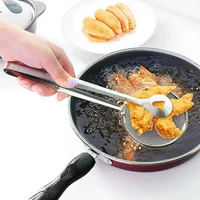 stainless steel filter clip drain oil food fish tofu powder sieve filter kitchen baking supplies multifunctional fried clip