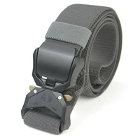 outdoor hiking climbing belt tactical zinc alloy quick release mens belt nylon quick drying breathable belt