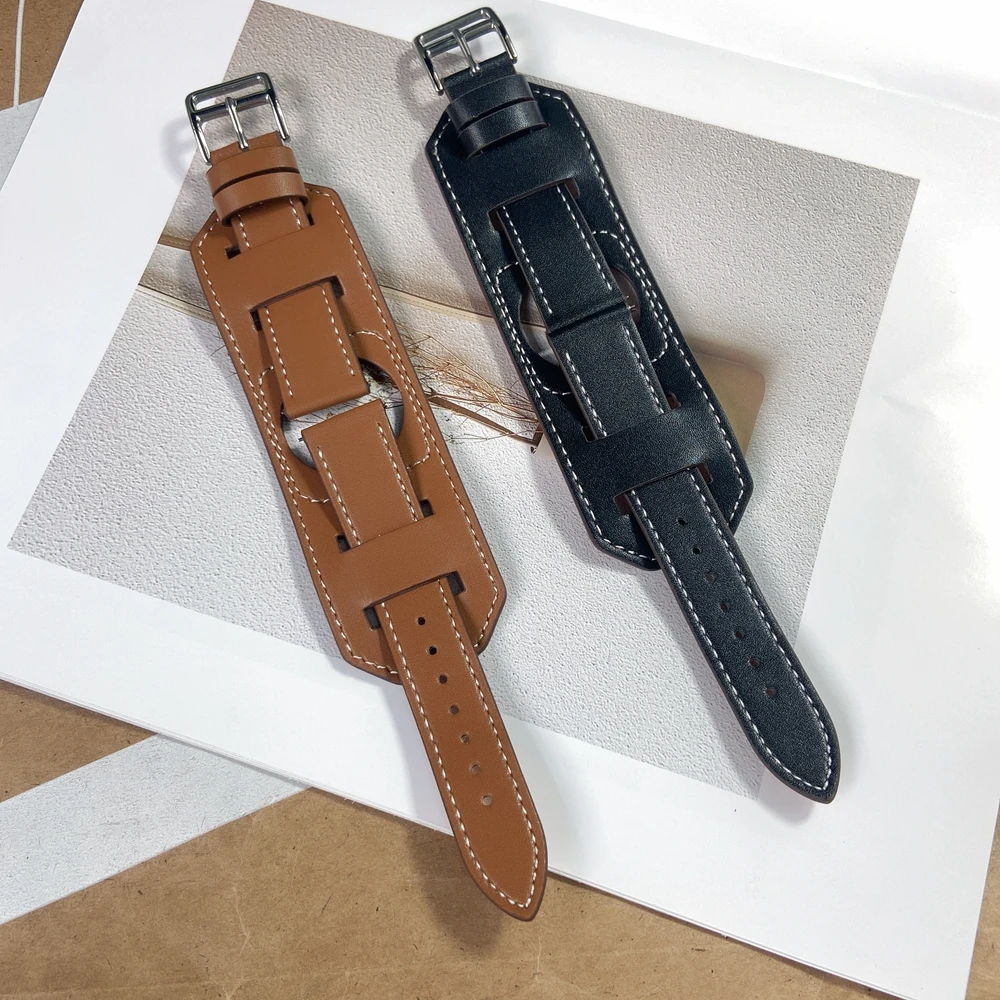 Watchband for Samsung Galaxy Watch 4 Active 2 Classic 42/46mm Gear Sport S2S3 Leather Strap Huami Amazfit GTR Bip Huawei GT2 | Наручные