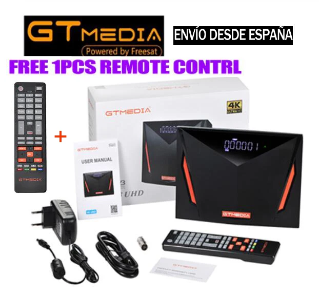 Gtmedia V8 UHD DVB-S2/S2X DVB-T2 DVB-C ISDBT встроенный WiFi Спутниковый ресивер VS V8X NOVA pro2 V7S ATSC-C |
