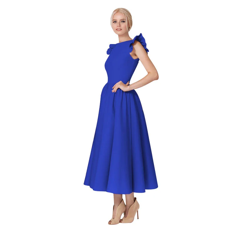 Женская юбка американка длиной до колена элегантное приталенное платье с