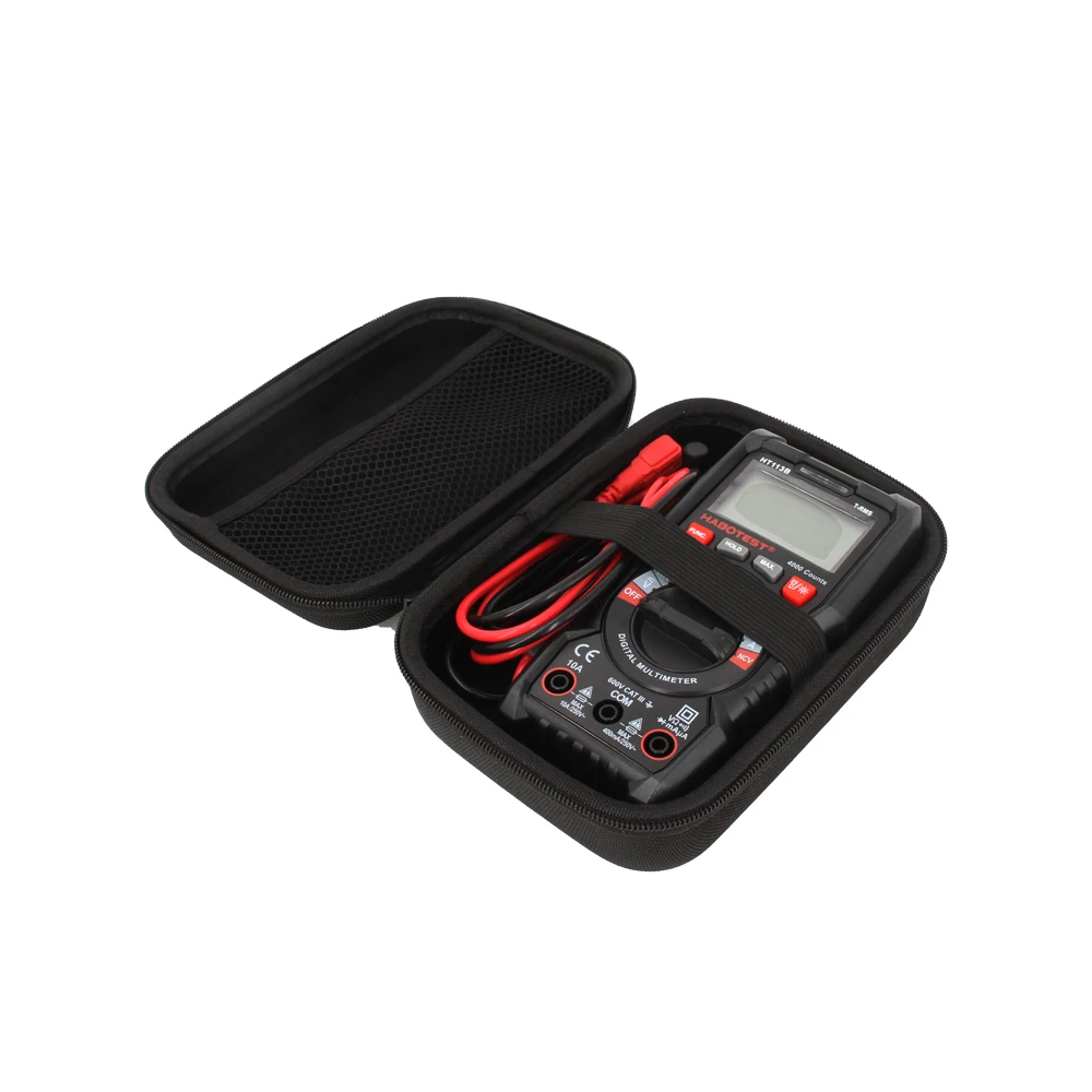 

Digital Multimeter bag Black EVA Hard Case Storage Waterproof Shockproof Carry Bag with Mesh Pocket for Protecting