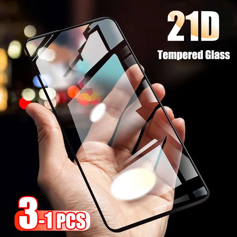 

21D Tempered Glass For Xiaomi Redmi Note 10 9 9S 9T 8 8T Pro Max Screen Protector 10X 9A 9C 8A K40 K30S Ultra K20 Note9 Note10