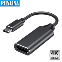 usb c type c to hdmi compatible cable converter adapter phones tablets hdtv for macbook air prohuawei matebooksamsung s10 s9