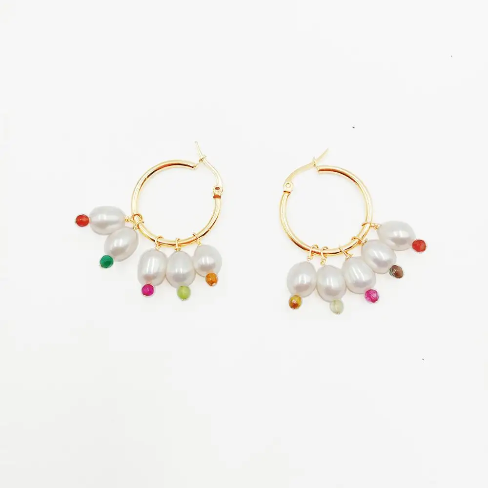 Высококачественные жемчужные серьги 100% натуральный пресноводный жемчуг ААА 7 8