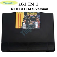 new arrival arcade cassette 161 in 1 neo geo aes multi games cartridge neogeo 161 in 1 aes version for family aes game console