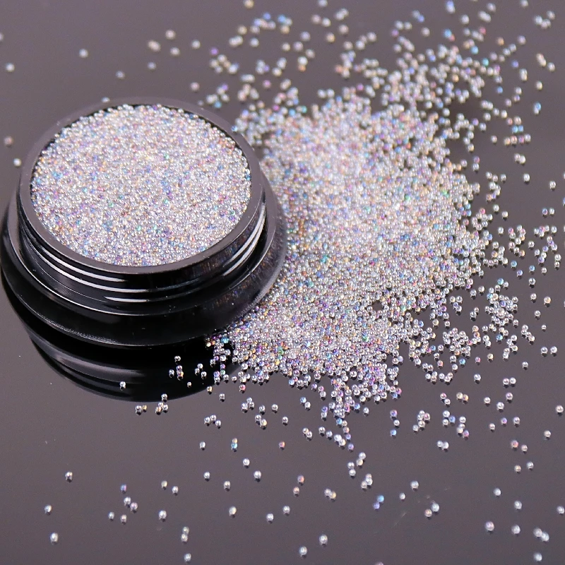 

Caviar Beads Crystal Tiny Rhinestones For Manicure Glass Balls Micro Bead For Nail Decorations DIY Charms Nail Art Accessories