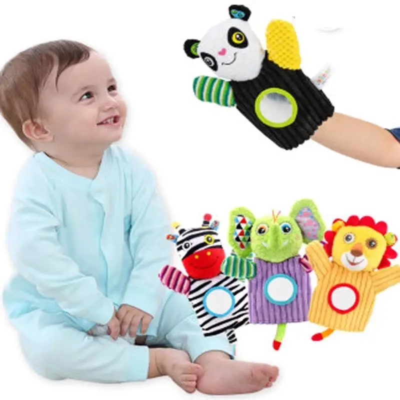 Детские мягкие Мультяшные плюшевая кукла животного погремушка игрушки