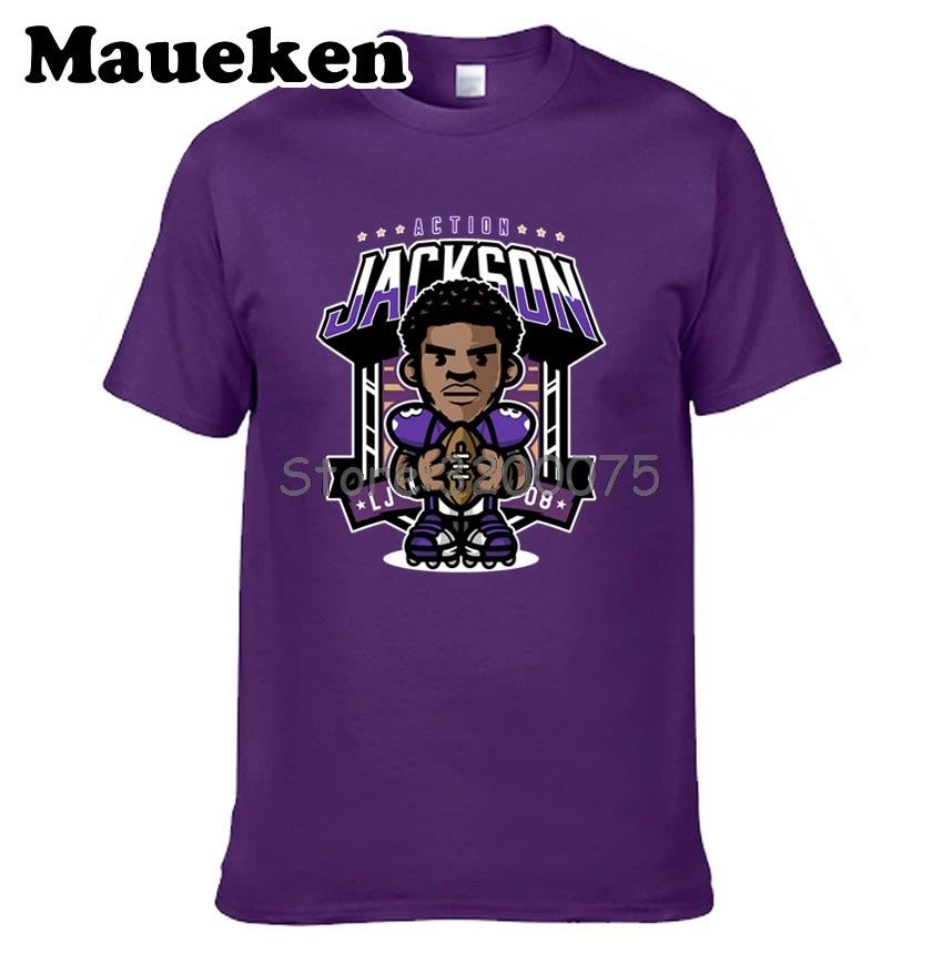 Мужская экшн футболка Lamar Jackson 8 Baltimore с коротким рукавом мужская мода W0123013|t shirt