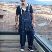 workwear overalls mens suspenders jeans europe and the united states fried street hot pants workers loose casual overalls