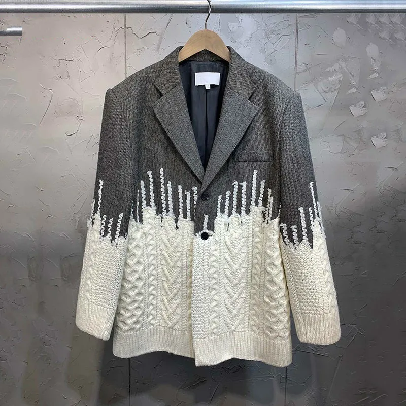 Куртка в уличном стиле LANMREM весенняя с длинным рукавом контраст цветов