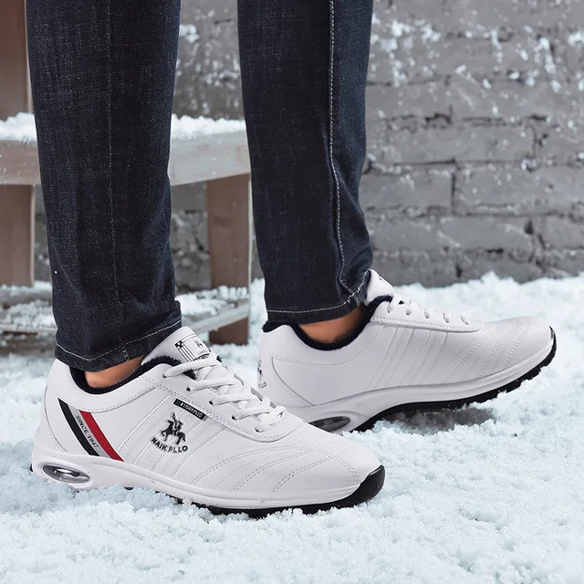 Paul/Мужская обувь Сезон осень зима Белая Повседневная спортивная из хлопка