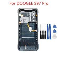New DOOGEE S97 Pro Cell Phone Back Frame Housings Case Middle Accessories Parts Protective Cover+Fingerprint+Earpiece Receiver