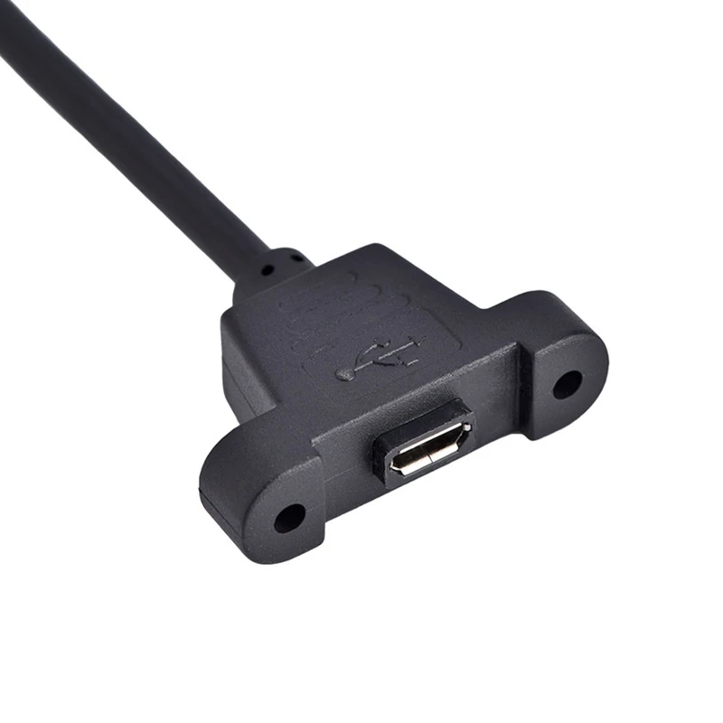 Микро-USB 5Pin папа к гнезду w/винт отверстие Панель Крепление Удлинительный кабель |