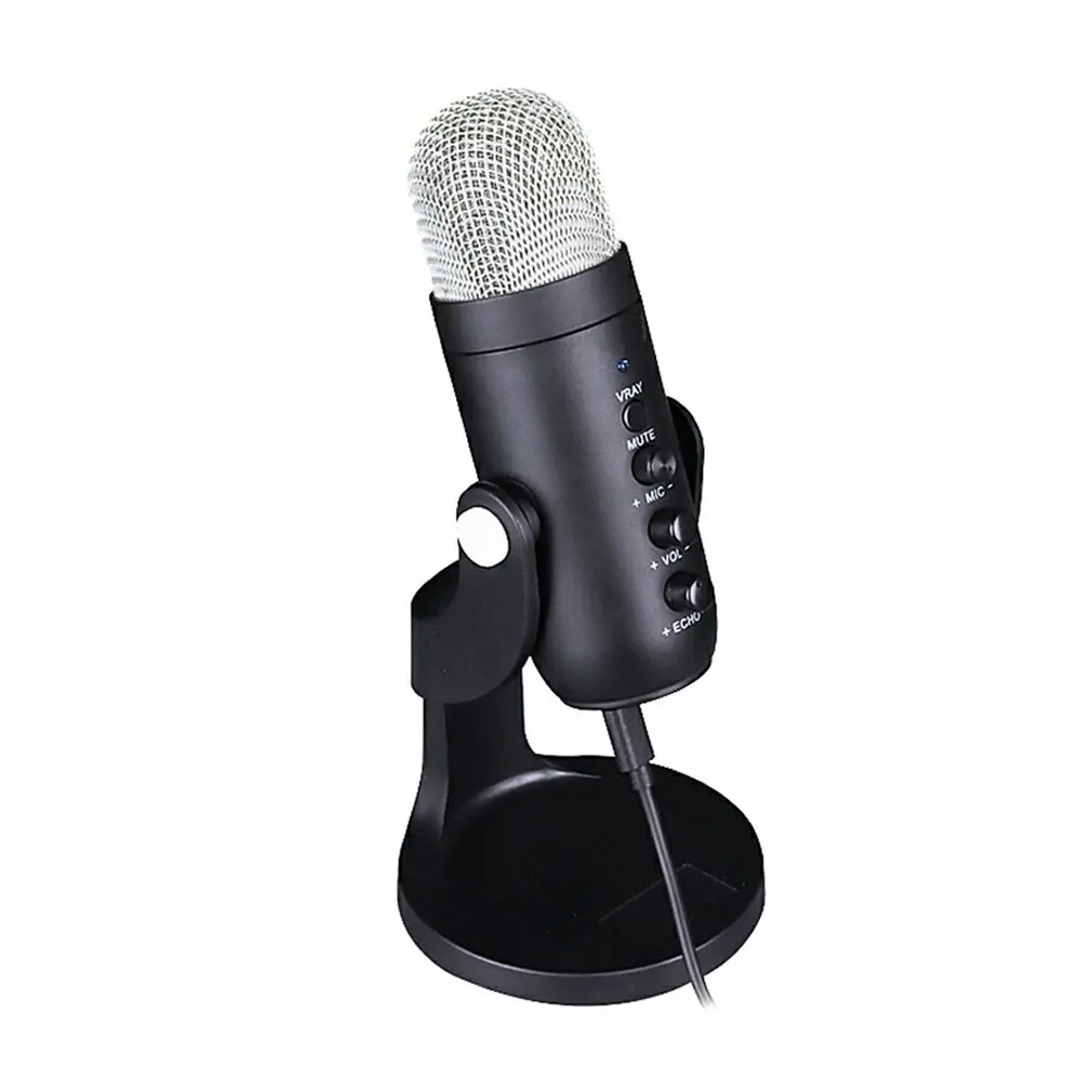 

USB Condenser Microphone for Computer USB PC Microphone Mic Stand Filter to Gaming Streaming Podcasting Recording Headphone