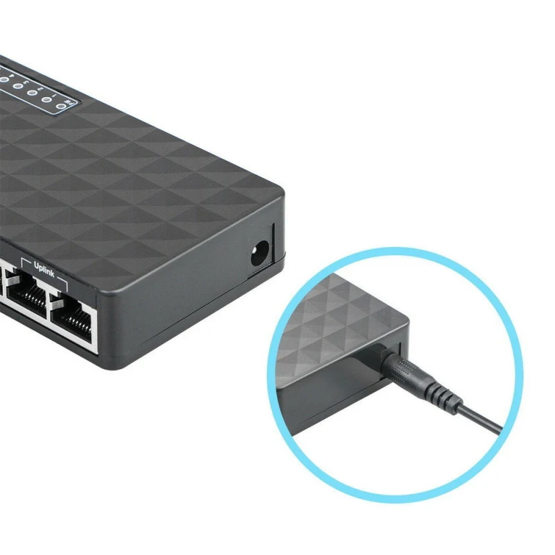 

Practical Durable Mini Ethernet Network Desktop Switch 8 Port 10/100Mbps Lan Fast Internet Hub