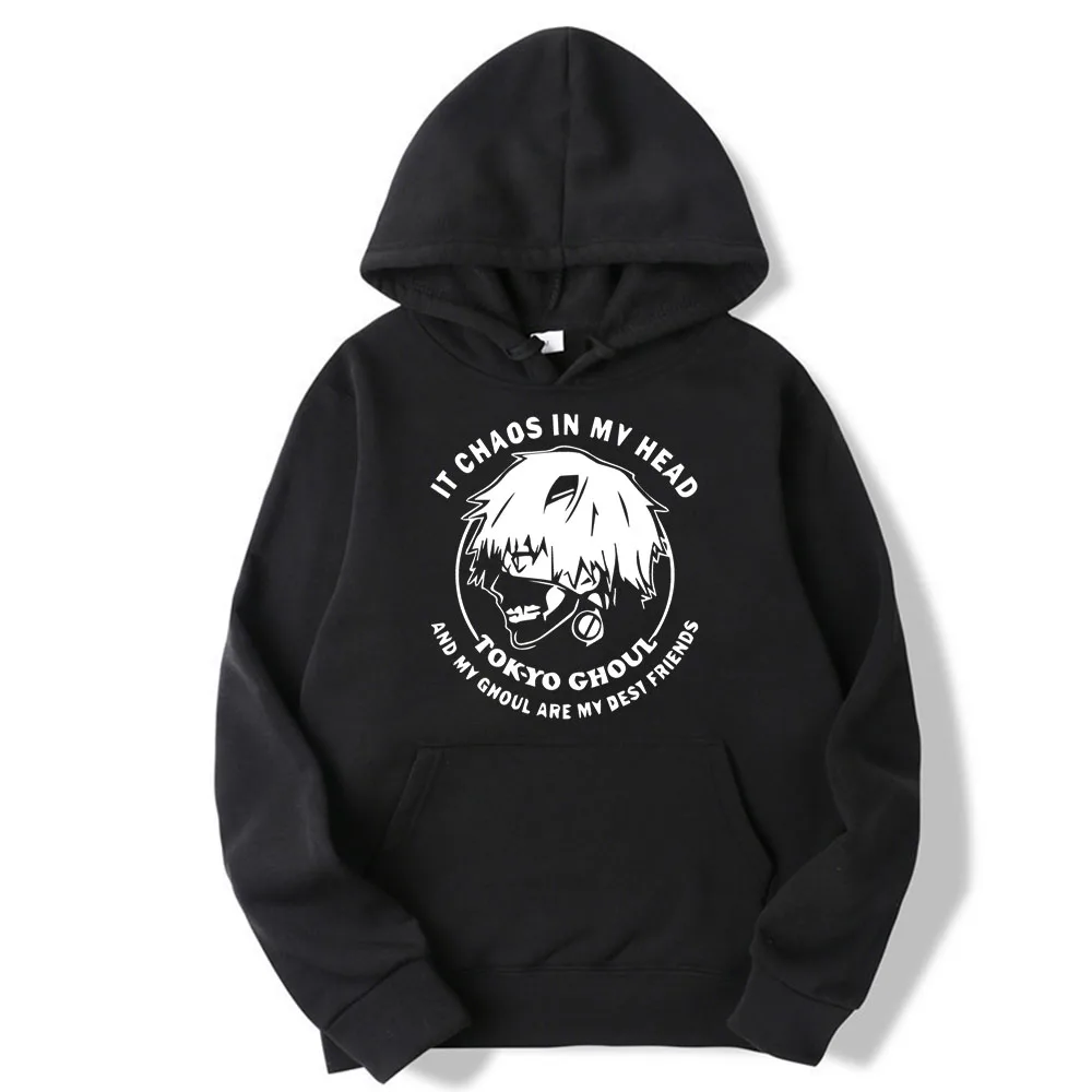 

Anime Tokyo Ghoul Kaneki Printed Hoodie Men's Japanese Graphic Tops Harajuku Pullover Oversized Sweatshirt Unisex